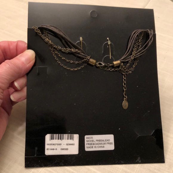 VINTAGE BIJOUX TERNER NECKLACE & EARRINGS NICKEL LEAD & CADMIUM FREE - #541 - Picture 12 of 15